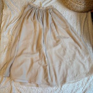 Handmade Ivory Maxi Skirt | Timeless Boho - 28” Waist